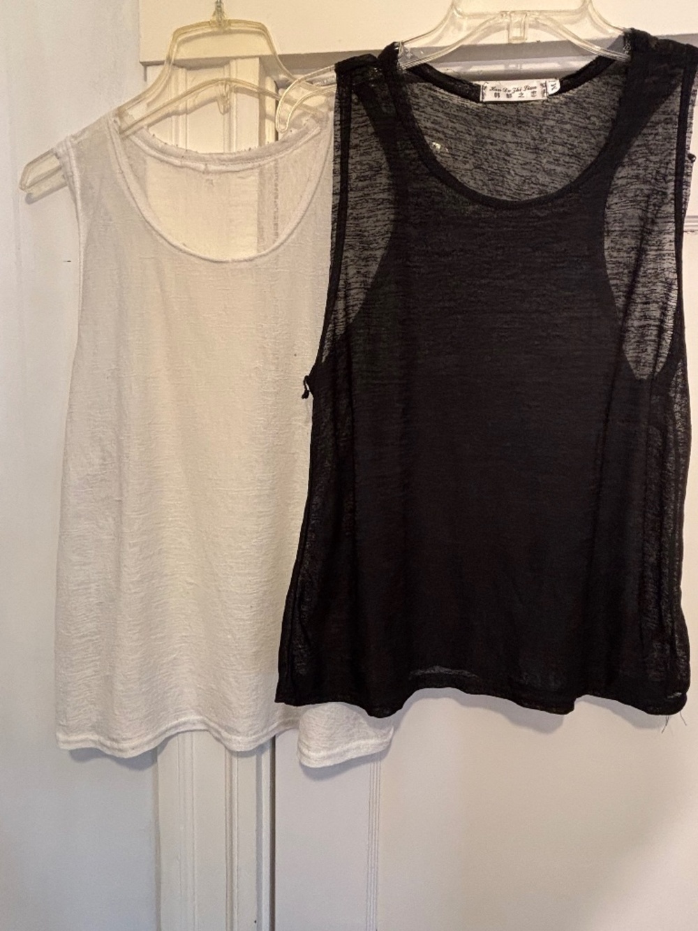 Bundle of 2 Sheer Sleeveless Tank Tops